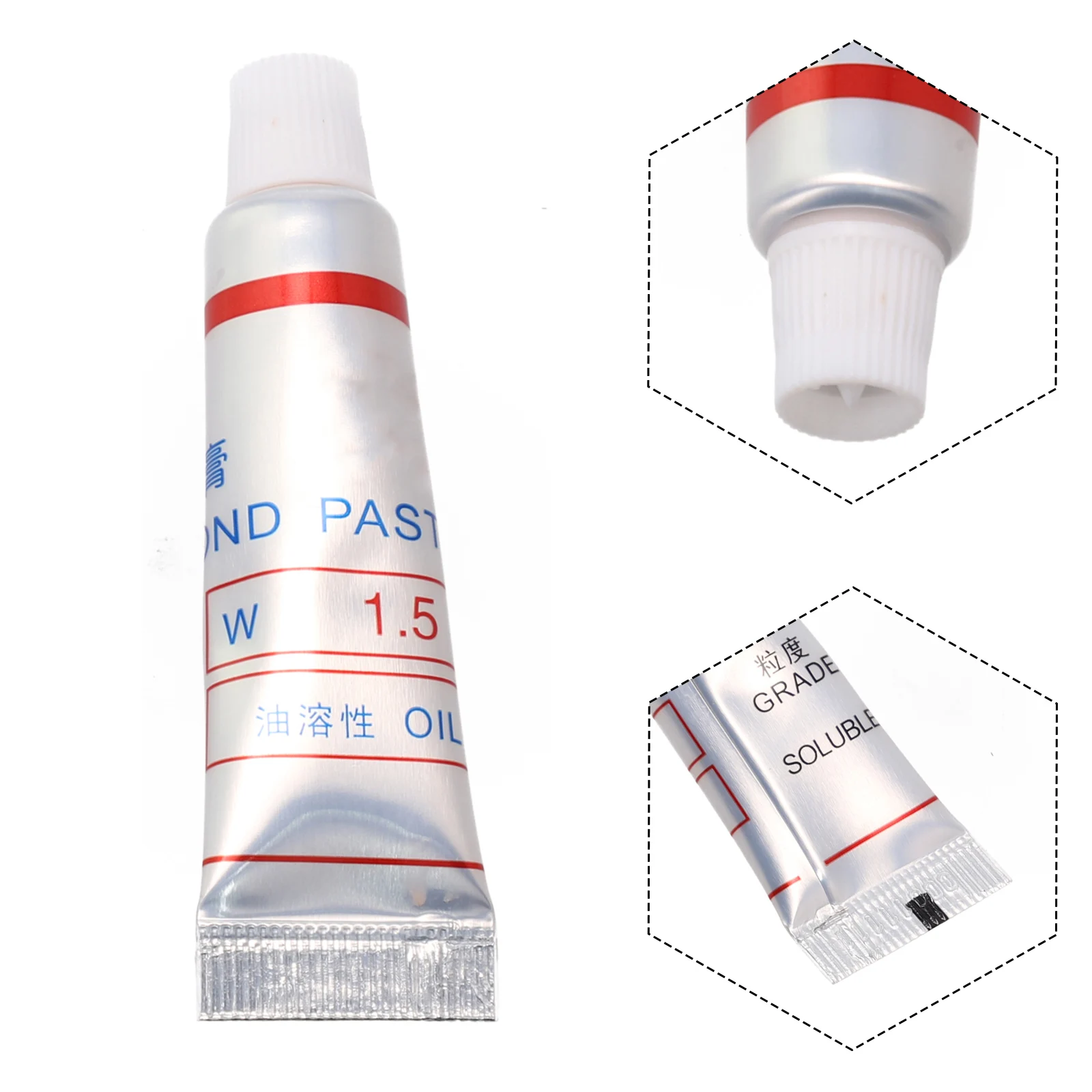 

1PC Metal Polishing Cream Diamond Abrasive Paste 320-10000 Grit Glass Metal Grinding Lapping Paste Oily For Grinding Glass Ceram