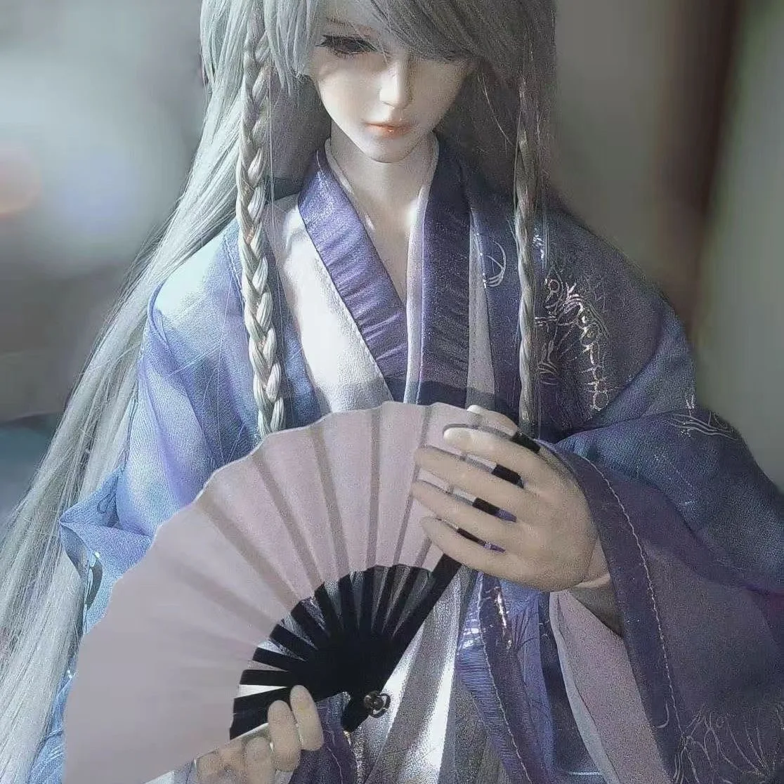 60CM Men's Doll Clothes,Blue 1/6 1/4 1/3 BJD Dress, Ancient Style Garments