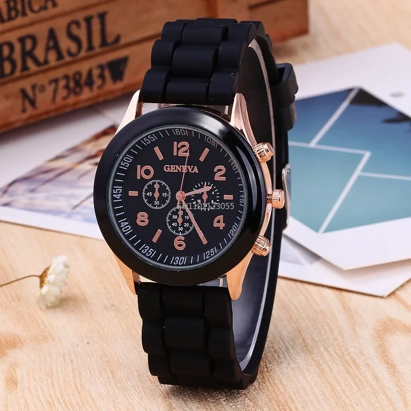 Women Watches New Fashion Luxury Brand Women's Watch Silicone Strap Quartz Wristwatches For Female Relogio Feminino Gift 2