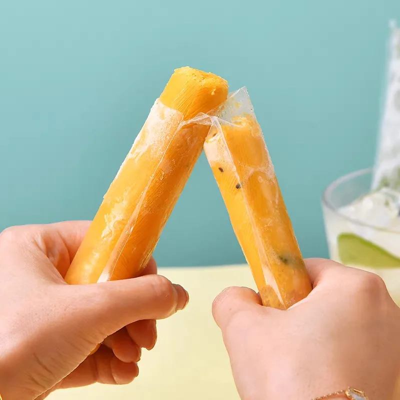 300/50Pcs Disposable Transparent Popsicle Bags Ice Cream Juice Yogurt Chocolate Ice Bags DIY Kitchen Accessories Cool Summer 4