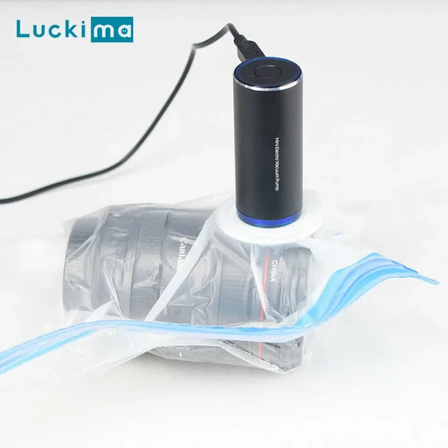 Sacchetti sottovuoto per uso domestico per alimenti Sous Vide vestiti  coperte Mini USB pompa ad aria