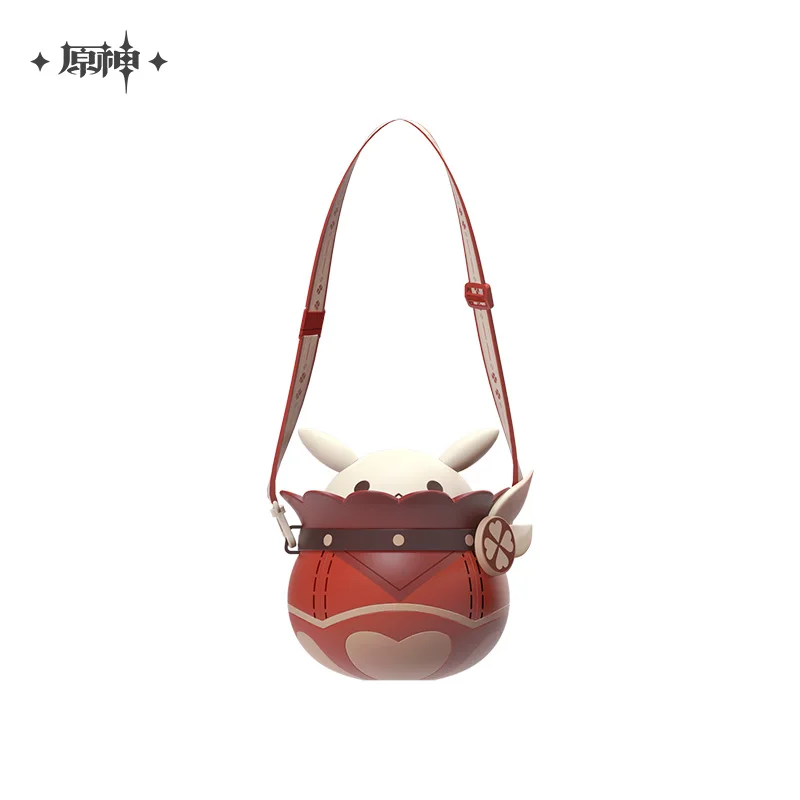 Genshin Impact Klee Kawaii Bomb Popcorn Bucket Shoulder Crossbody Foods Storge Bottle Jars Box Cup 3
