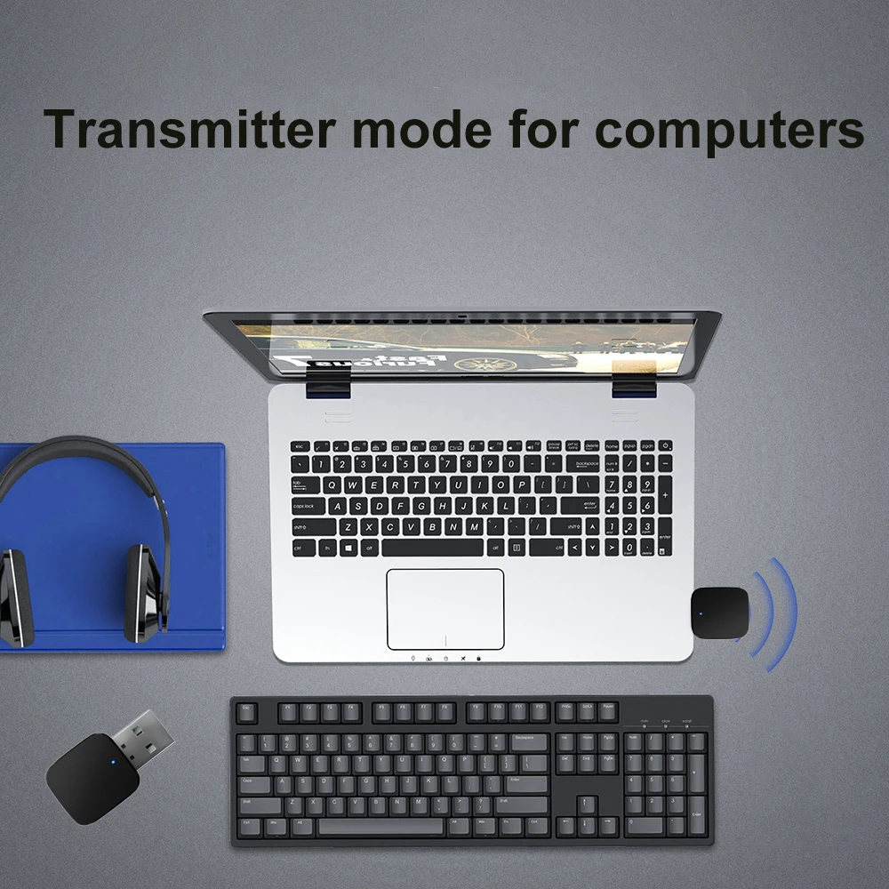 TV PC Speaker Headphone 2 in 1 Bluetooth-Compatible 5.0 USB Wireless Receiver Transmitters Audio Music Stereo Adapter Dongle bluetooth adapter,bluetooth audio receiver,bluetooth transceiver adapter,audio adapter,bluetooth aux adaptor