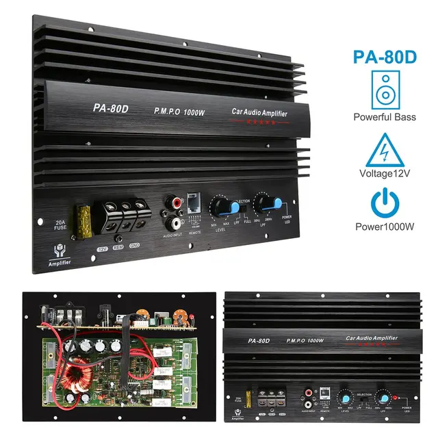 Powerful 1000W Car Audio Power Amplifier Enhance Your In-Car Entertainment