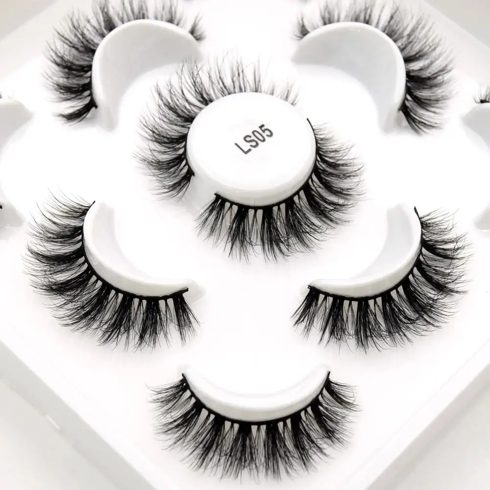 

5 пар Длинные Накладные ресницы Красота 3D натуральные норковые ресницы наращивание ресниц макияж Накладные ресницы для женщин
