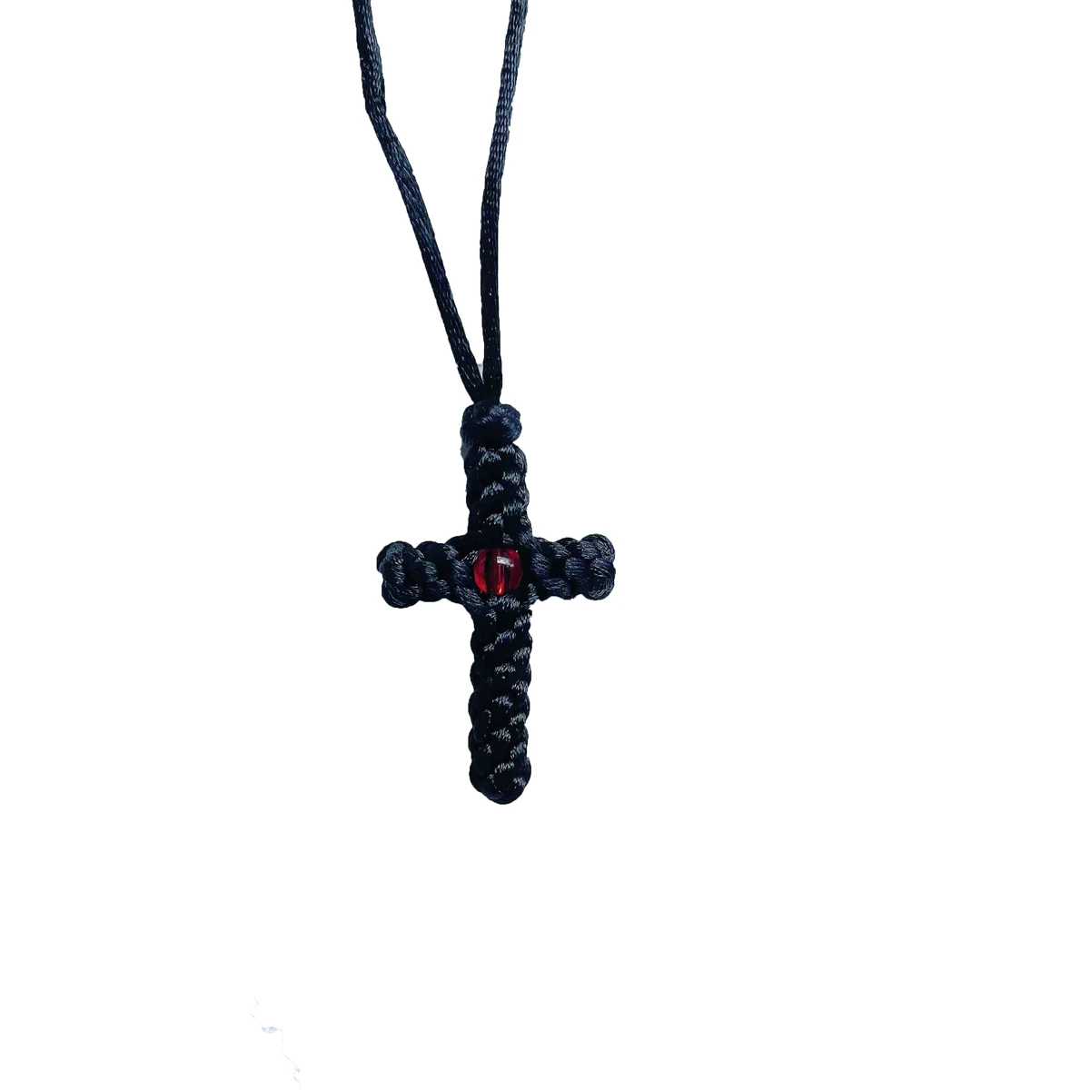 Hand-Woven Cross Necklace Set: Unisex Lucky Prayer Accessory