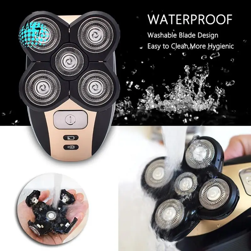 A07F-Replacement Shaver Head Electric Shaver 5 Cutter Floating Head Waterproof Stainless Steel Blade