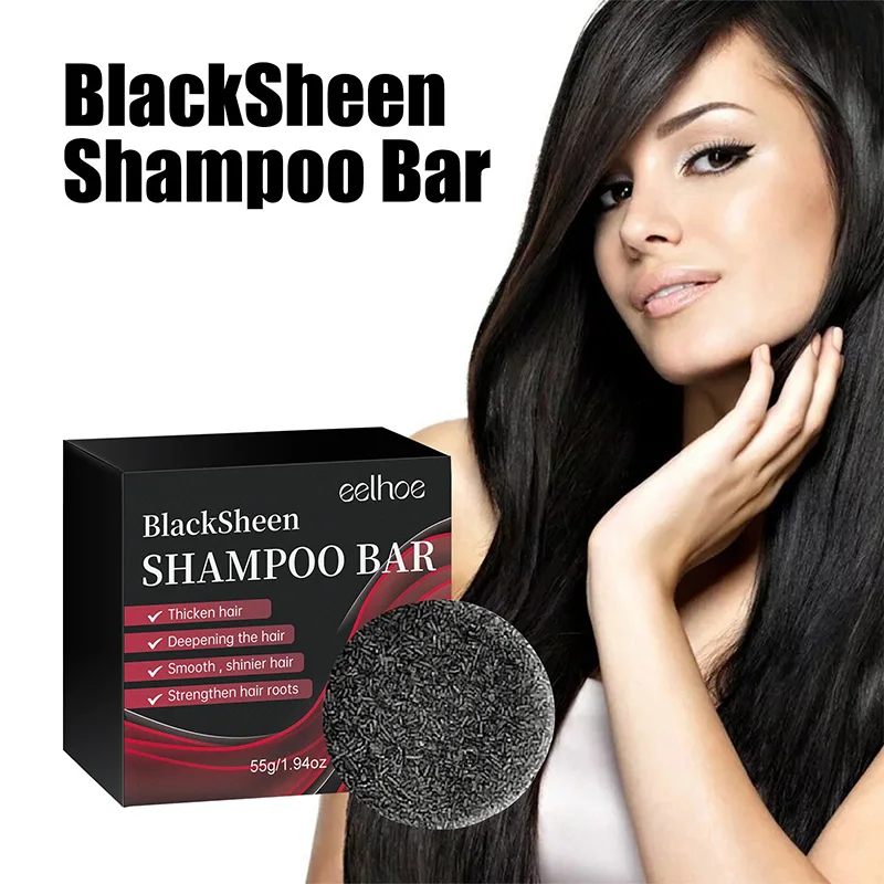 Dyeing Hair Shampoo Repair Gray White Hair Treatment Natural Hair Color Nourishing Cleansing Reduce Gray Hair Darkening Soap 55g 2