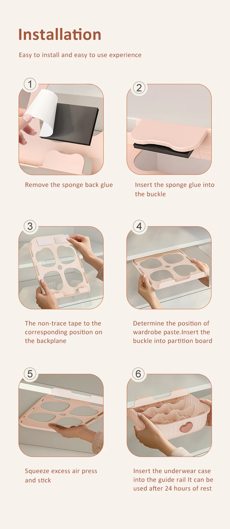 Wardrobe Bra Drawer Organizers 10 Cells