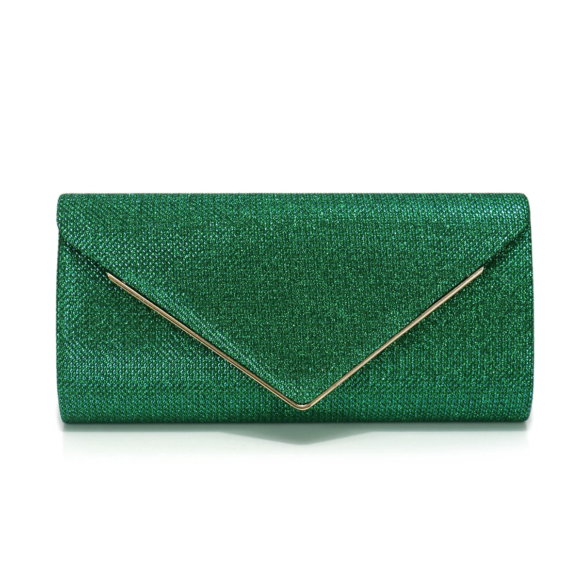 Golden Glitter Evening Clutch Handbag for Women