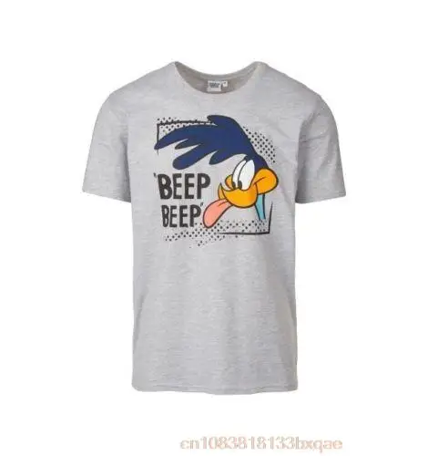 Neu Looney Tunes Herren T-Shirt Wile E. Coyote Oder Road Runner Cartoon T Shirt Uomo Unisex New Fashion Tshirt Taglia Allentata