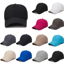 

Baseball Caps Spring And Summer Unisex Light And Breathable Cotton Material Sun Hats Solid Color Casual Adjustable Mesh Hats
