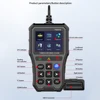 YM519 Check Engine System OBD2 Code Reader Multi-language Code Reader Battery Tester Fault Code Scanner Car Diagnostic Tool 6