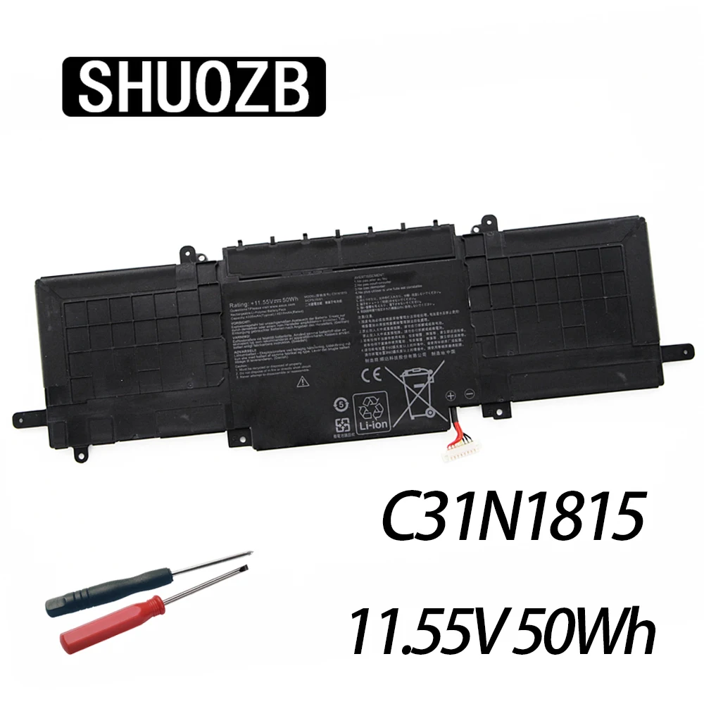Shuozb 11.55v 50wh C31n1815 Bateria do Portátil para Asus Zenbook 13 U3300fn Ux333 Ux333f Ux333fa Ux333fn Bx333fn Rx333fa Rx333fn Dh51