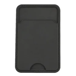 Universal Self - Adhesive Card Holder for Phones - Secure Wallet Pocket for ID & Credit Cards (Black)