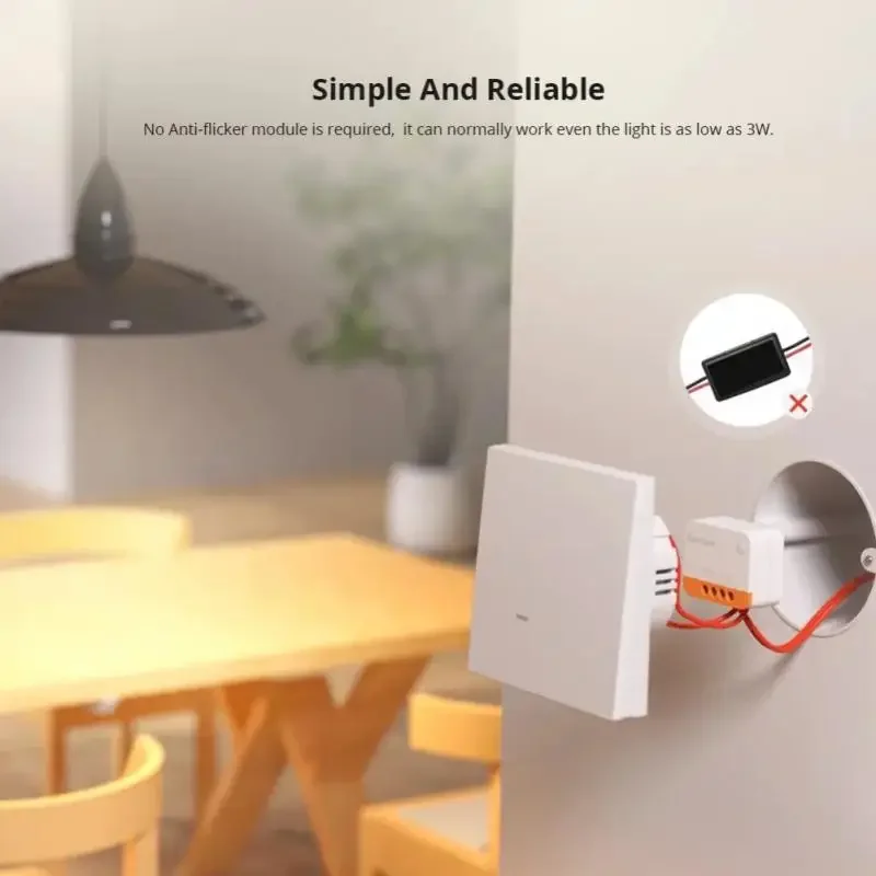 1-25Pcs SONOFF ZBMINI-L2 Smart Switch No Neutral Wire Required DIY 2 Way Module Switch Alexa Google Home Assistant