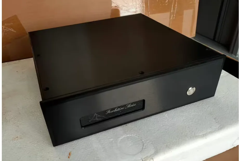 블랙 FM 증폭기 알루미늄 증폭기 섀시 프리앰프 DIY 인클로저 설치 박스 320*90*308mm 또는 258mm