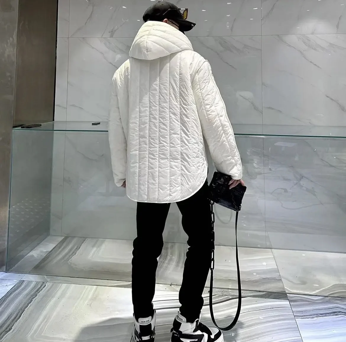 Fashionable Autumn Winter New Men Women All-Matching Trendy Coat Simple Hooded Cotton Jacket Loose Solid Color Couple Coats