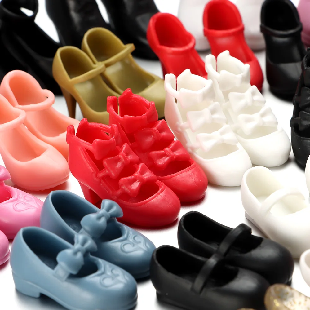 For Foot Length 2cm Fashion Doll Shoes Long Knees Boots High Heels Princess Sandals Casual Puppet Shoes Accessories Toys 2