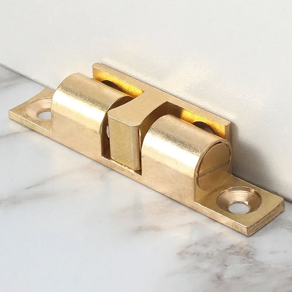 Cabinet Door Spring Latch Home Wardrobe Closet Cupboard Door Catch Double Ball Cabinet Suction Home Kitchen Furniture Hardware