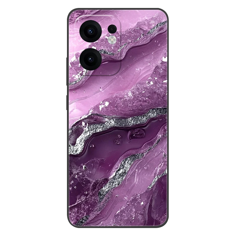 Marble Soft Matte Silicone Back Cover - Full Coverage Phone Case