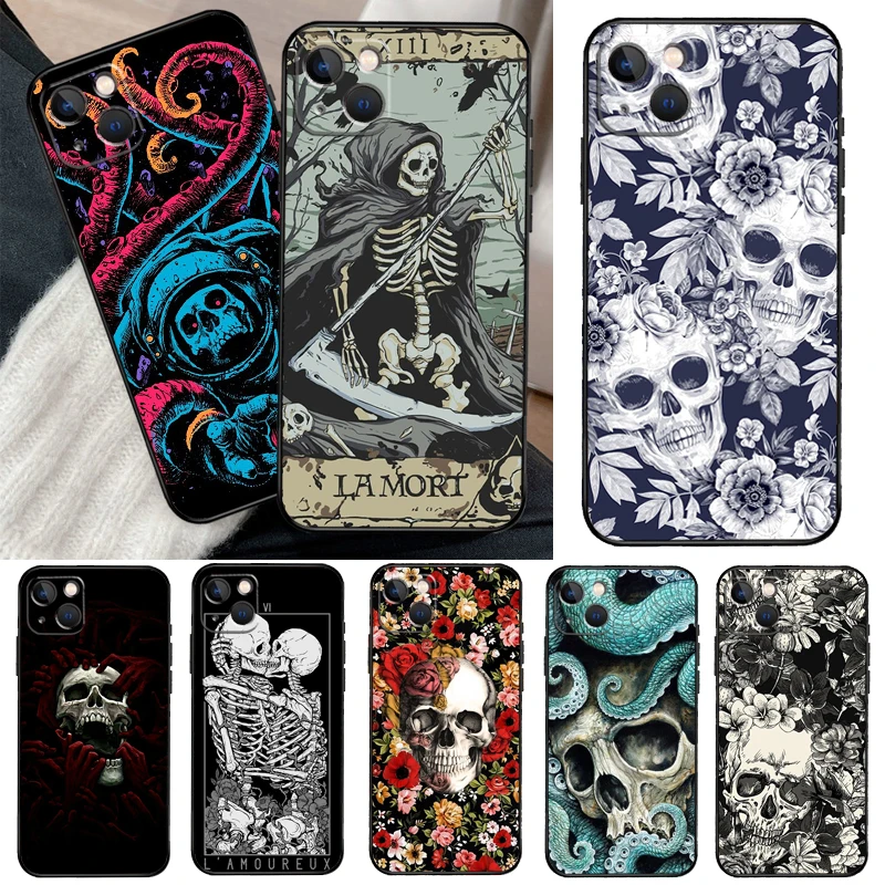 Gothic Horror Skull Phone Case Cover