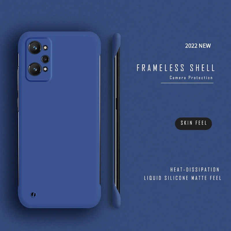 Εξαιρετικά λεπτή σκληρή θήκη υπολογιστή χωρίς πλαίσιο για OPPO A91 A31 A5 A9 2020 Realme GT Master Explore GT Neo 2 3 Ματ Θήκες καλύμματος_voghion.com