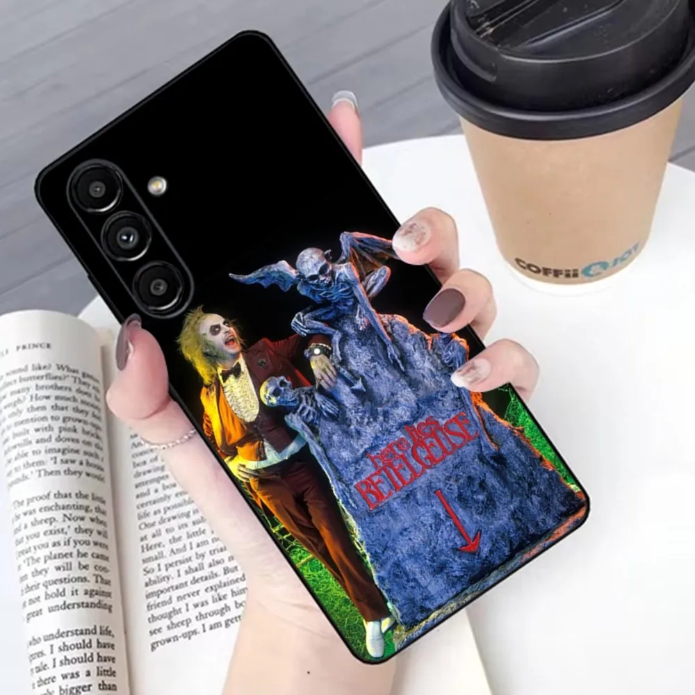 thumbnail image 1 of B-Beetlejuice 2 Phone Case For Samsung S24,23,22,30,21,10,9,Ultra,Plus,Lite,FE,Soft Silicone Black Cover, 1 of 5