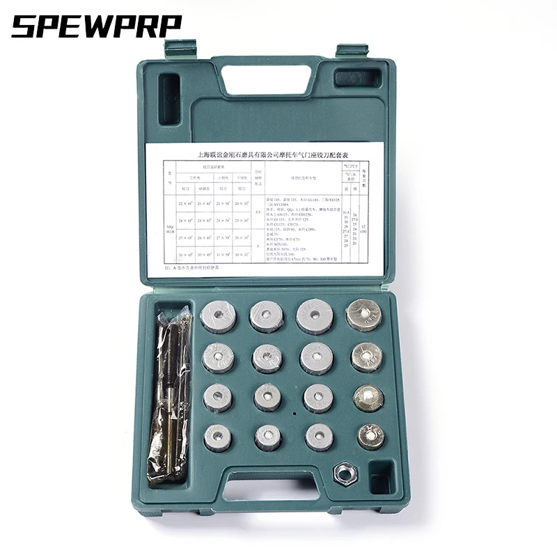 SPEWPRP Motorcycle Valve Tool Valve Seat Reamer Motorcycle Repair Cutter Tools Set For Honda Suzuki