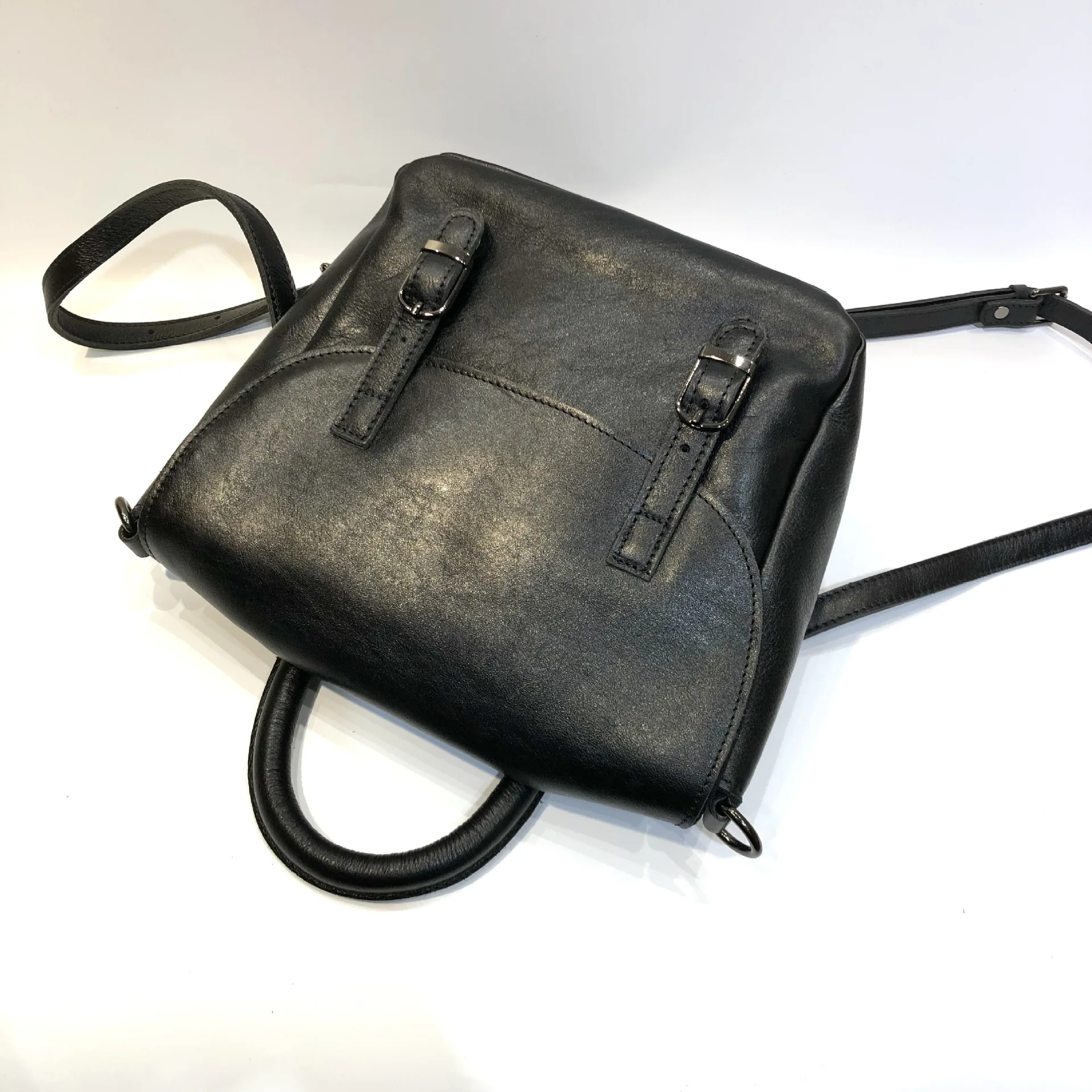 Leather Women's Bag Vintage Handmade First Layer Plant Tanned Cowhide Backpack Crossbody Bag Messenger Purses And Handbag