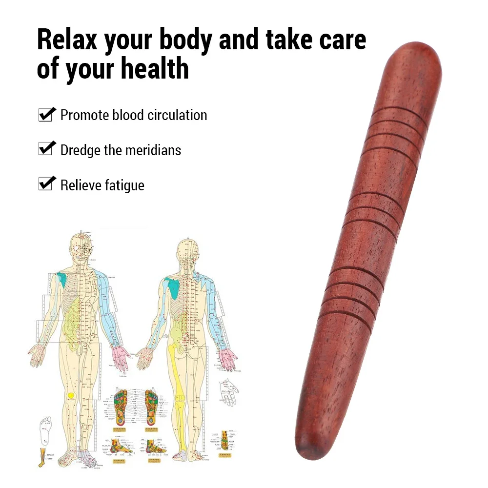 Wooden Foot Spa Physiotherapy Reflexology Thai Foot Massage Massage Stick Tool Meridian Pen Foot Acupoint Massage Tools