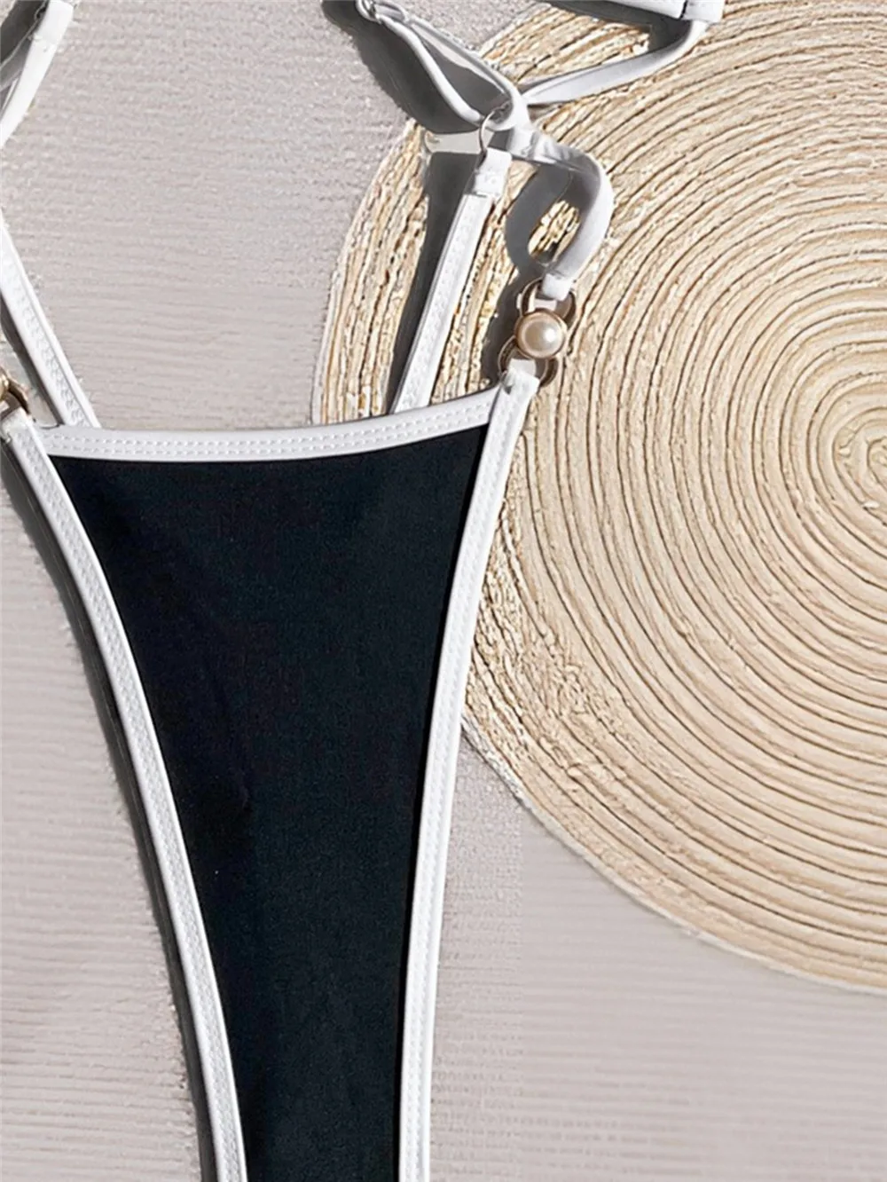 stylish backless swimsuit for beachwear