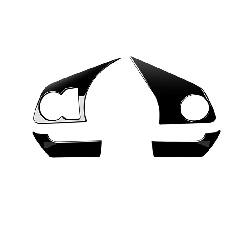 4Pcs Car Bright Black Steering Wheel Panel Cover Trim Decoration Frame Sticker for Raize 200 Series/210A