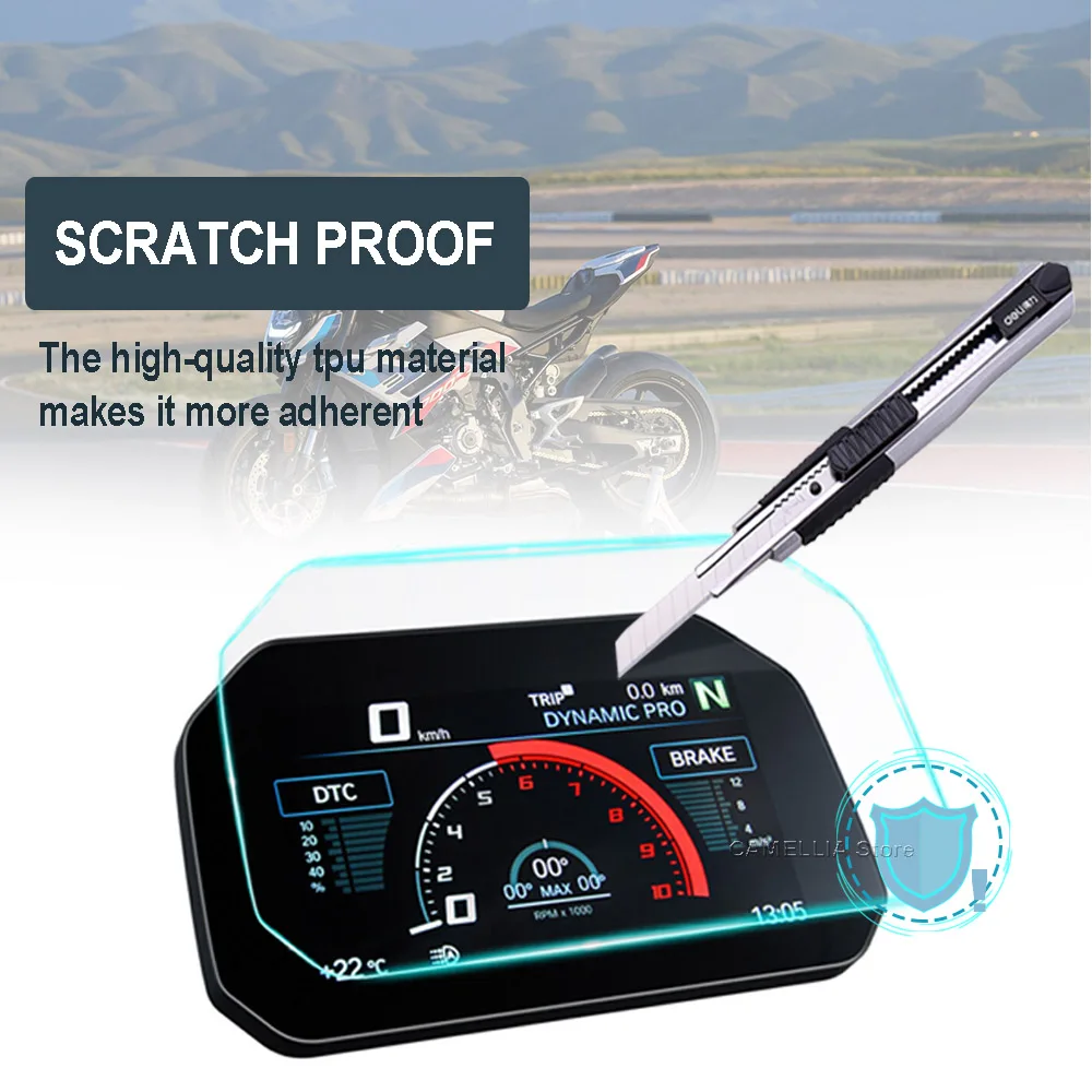 Motorcycle Dashboard Protective Film Anti Scratch Motorcycle Screen Protective Film for BMW M1000R