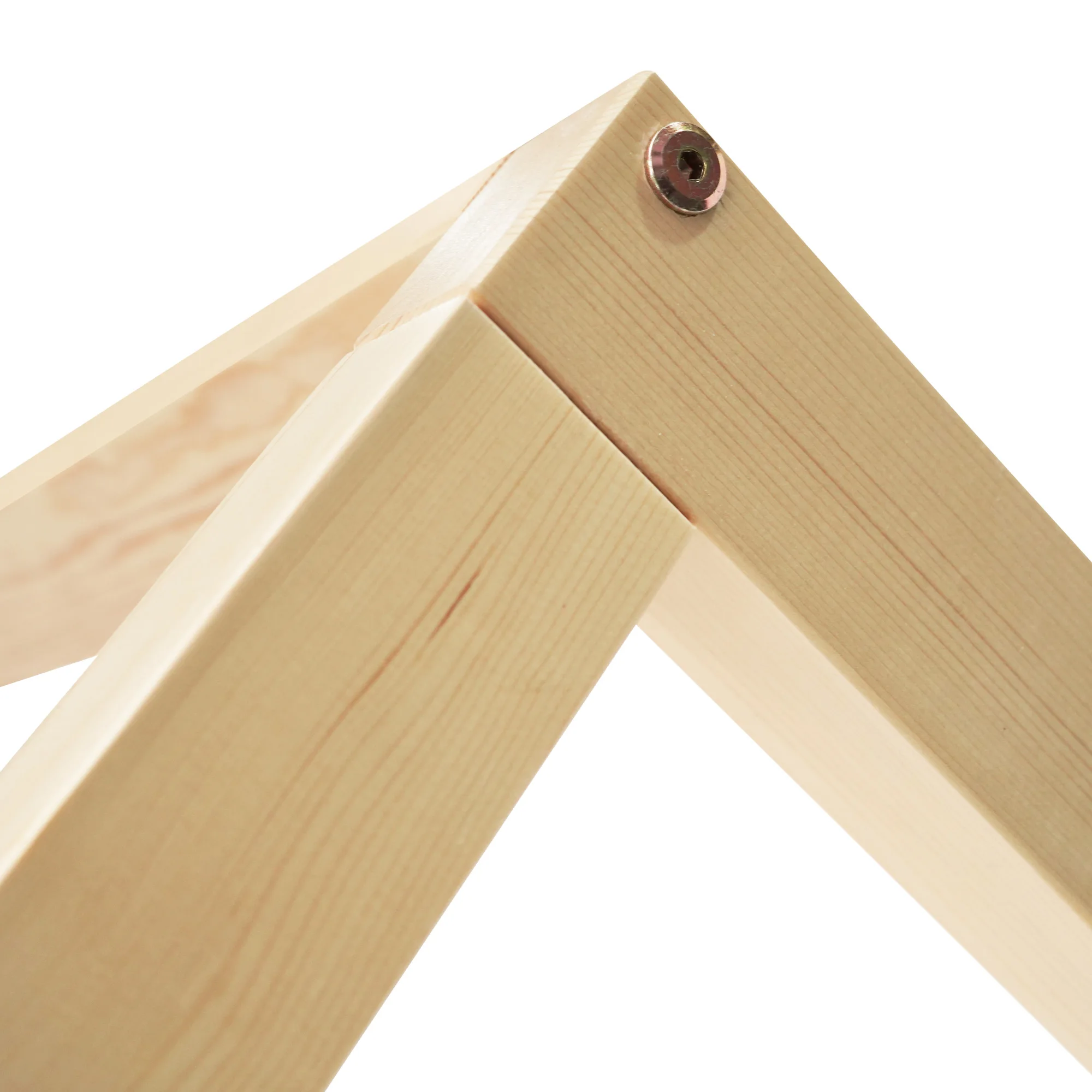 Einfach ins und aus dem Bett steigen und heruntersteigen, Doppelbett, Kinderbett in Hausform, große Schubladen, Hausbett aus Kiefernholz für Kinder, 90 x 200 cm – Detail 10