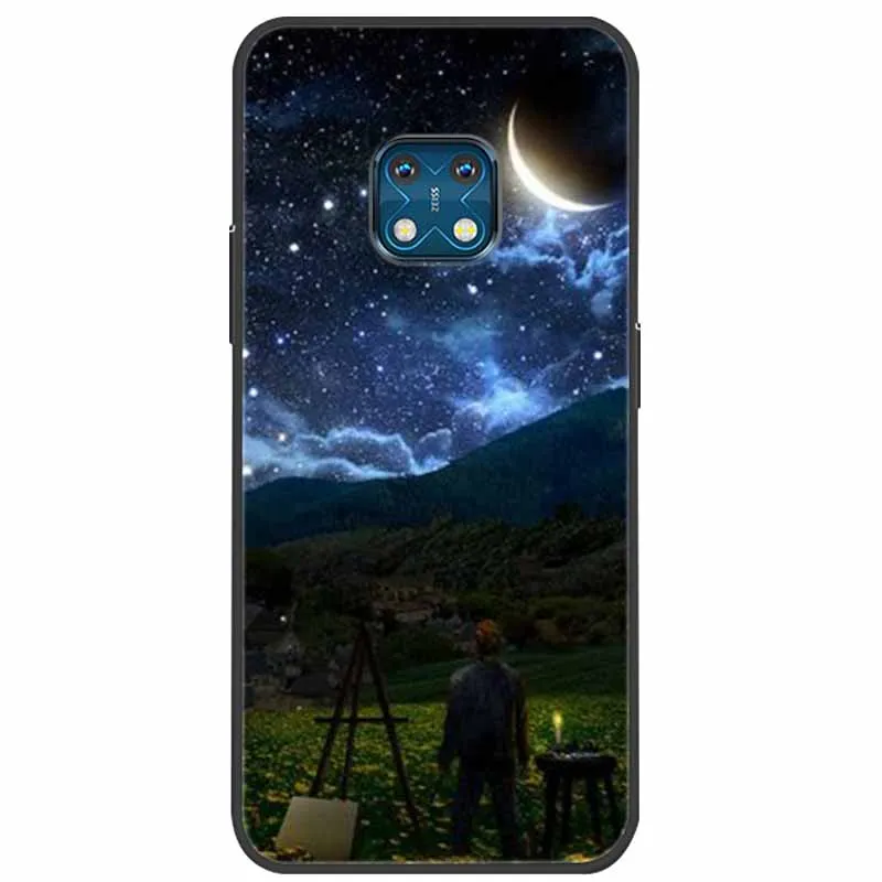 Soft Silicone Landscape Tiger TPU Back Cover with Cute Cartoon Design