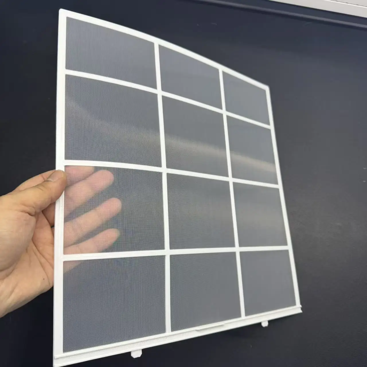 미쓰비시 34X34.5cm RLF437A100 중공업 다이야 맞춤형 에어컨 필터 먼지 스크린 SRK25ZS-W용 2개/세트