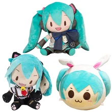 

Anime Hatsune Miku Plush Toys Smile Miku Nekomusume Version Cute Soft Stuffed Pillow Plushie Dolls Miku FUFU Plush Birthday Gift