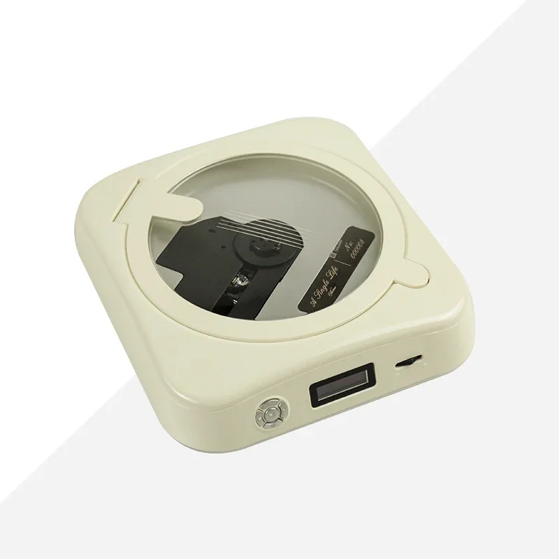 

Портативный CD-проигрыватель с высоким звуком в стиле ретро, перезаряжаемый Bluetooth-проигрыватель для альбомов, с одной жизнью