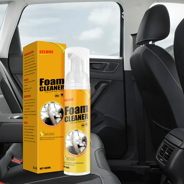 Car Interior Foam Cleaner Spray Powerful Decontamination Leather Seat Foam  Cleaning Auto Maintenance Tool 100ML 5-1Packs - AliExpress