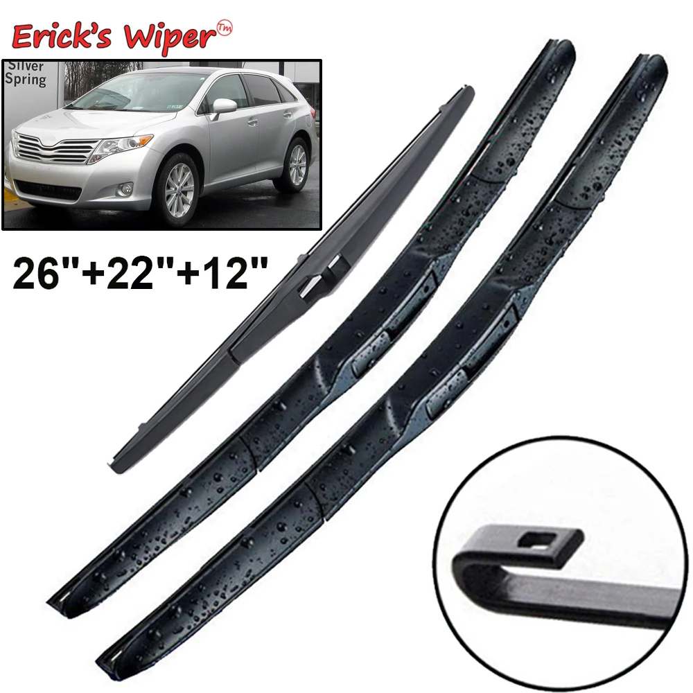 EricksWiperFrontRearWiperBladesSetForToyotaVenzaAV1020092019WindshieldWindscreen.jpg