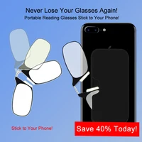 Nose Clip Reading Glasses Man High Quality Men Portable Foam Nose Glasses  for Seniors Transparent Eyeglasses with Case 2