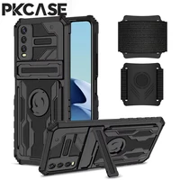 PKCASE Shockproof Phone Case For VIVO Y72 5G Y53S Y20 Y20S Y20i Y17 Y15 Y12 Y12S Y12A Y11 Y5 Bracket Wristband Protective Case 1