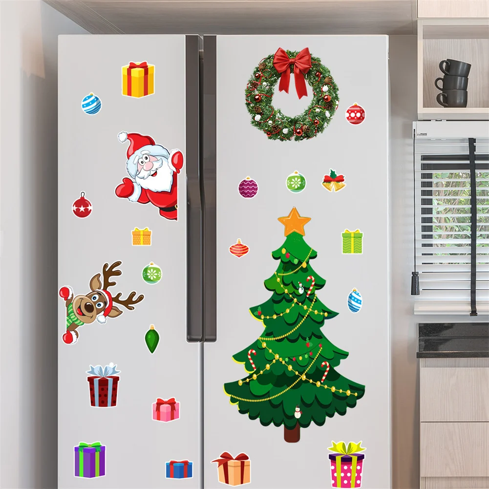 Magnetische Weihnachtsaufkleber Set - Kühlschrank Deko Mit Weihnachtsbaum