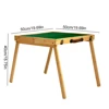 Travel Portable Mahjong Folding Table with Travel Mini Mahjong Set Portable Mahjong Game Kits Desk for Outdoor Camping Dormitory 6