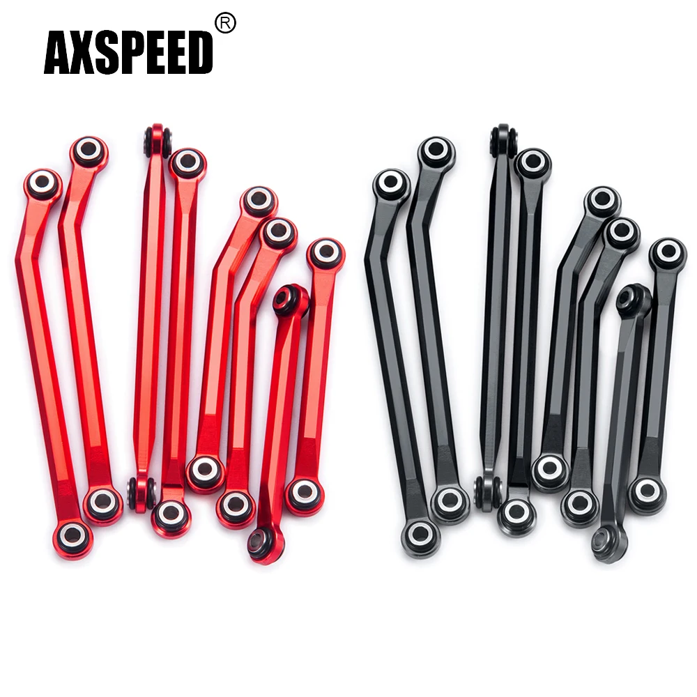 Axspeed Trx4M Lega Di Alluminio High Clearance Chassis Linkage Link Rods Set Per Trx-4M Bronco Defender 1/18 Rc Car Upgrade Parts