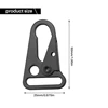 150 Pcs Enlarged Mouth Clip Sling Clasp Olecranon Hook For Sling Outdoors Bag Backpack,Carabiner Keychain Snap Hooks 6