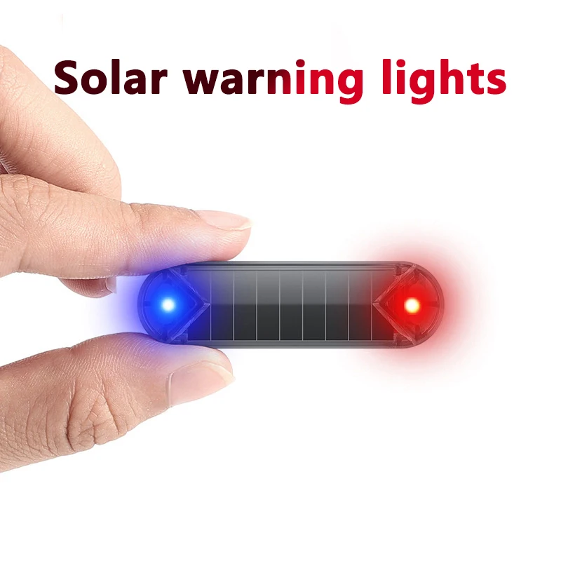 Solar Warning Light Car Rear Collision Prevention Free Breathing Light Motorcycl Electric Vehicle Bicycle LED Tail Flashing Ligh