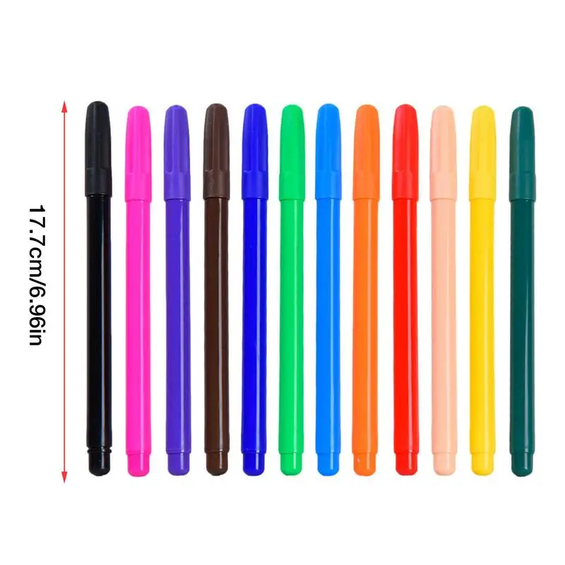 Edible Food Coloring Pens 12 Colors DIY Double Sided Fine and Thick Tip