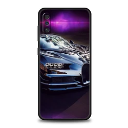 Custodia per telefono in silicone nera design auto sportiva premium